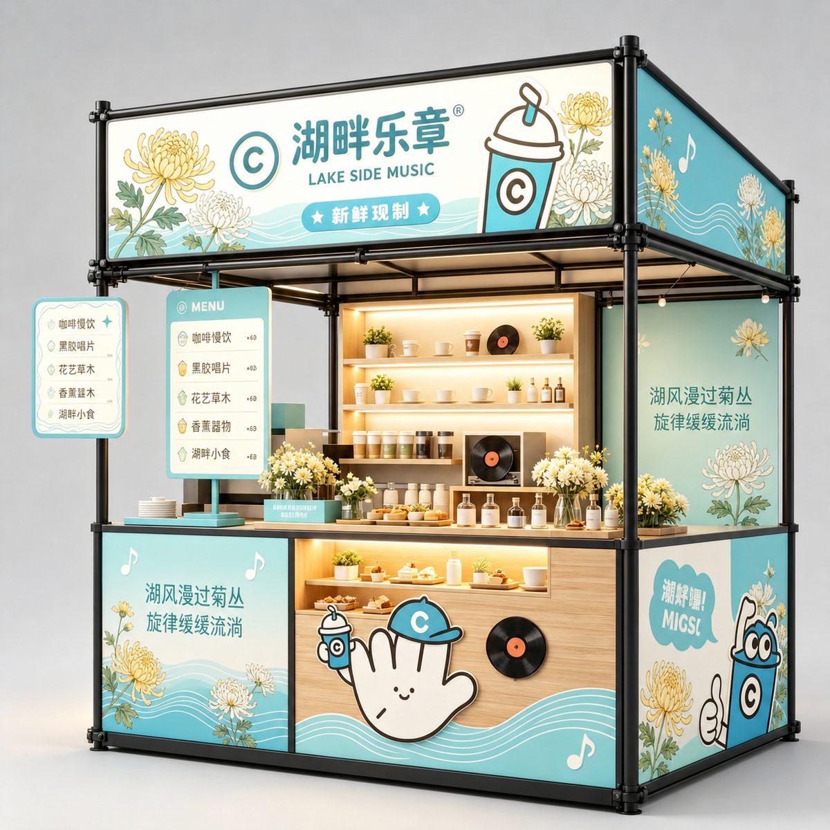 湖畔乐章摊位设计